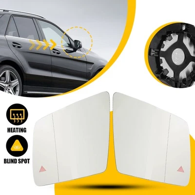 Espejo retrovisor lateral izquierdo y derecho de cristal con punto ciego y térmico para Mercedes-Benz W166 Foto 1 de 4