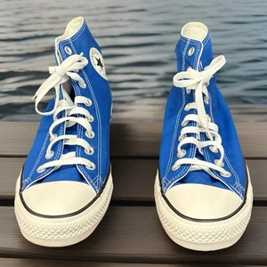 Converse Chuck Taylor All Star Lift Hi Blue Shoes Mens 10 Women’s 12 - Picture 1 of 11