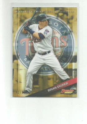 2015 BOWMAN'S BEST GOLD REFRACTORS #38 BRIAN DOZIER 41/50 - Image 1 of 2