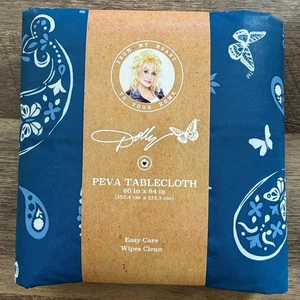Mantel Dolly Parton patrón azul oscuro (totalmente nuevo) - Imagen 1 de 1