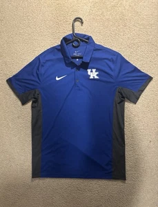 Nike Dri-FIT Kentucky Wildcats Polo L blau UK Logo Herren Sportshirt - Bild 1 von 7