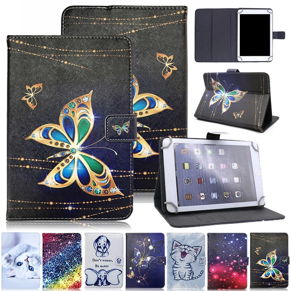 Universal Leather Case Cover For Samsung Galaxy Tab A A6/E/S3/S2/4 7/8/10.1inch - Image 1 of 1