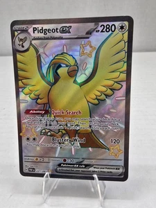 Pokémon Card TCG: Pidgeot ex 221/091 Sv: Paldean Fates Holo Full Rare NM - Picture 1 of 3