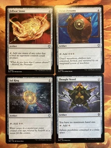 Magic The Gathering 4 x Mana Rock Artifact Commander: Bloomburrow ¡¡Casi Como Nuevo!!! - Imagen 1 de 5