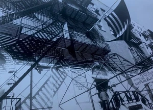 11x14 Vintage photo  NYC Fire Escape Photo. - Picture 1 of 1