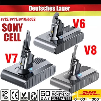 MARKENLOS SONY 9000mAh Akku Für Dyson V8 V7 V6 V10 Animal Absolute Staubsauger Batterie DE