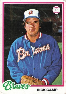 1978 Topps #349 Rick Camp, VG -corners - Image 1 of 2