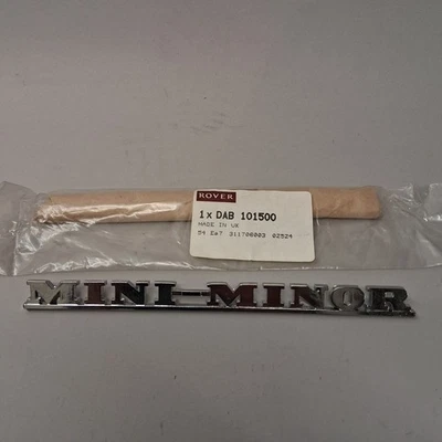 Classic Mini Emblema DAB101500 Mini Minor Portellone Leyland Austin Rover - Immagine 1 di 2