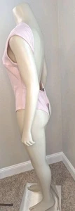New Lulus sz L Ribbed Bodysuit pink sleeveless tank top shirt - Picture 1 of 11