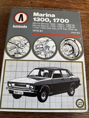 Autobooks Owners Workshop Manual For Morris Marina 1978 1981 1300 1700 cc OWM962 - Image 1 of 2