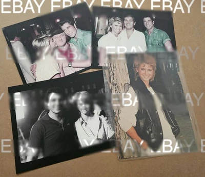 Lote vintage original de 4 fotos de John Travolta/Olivia Newton-John 1983 duas de um tipo - Imagem 1 de 3