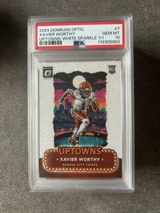2024 Panini Donruss Optic Uptowns Xavier Worthy #7 White Sparkle Prizm 1/1 (RC) - Bild 1 von 1