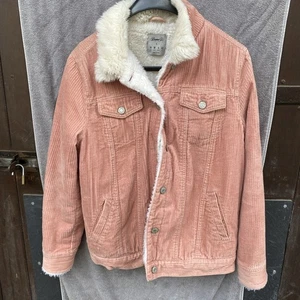 Denim Co Damen Jacke Rosa Gefüttert Kuschel Jacke Winter Gr 38 - Bild 1 von 4