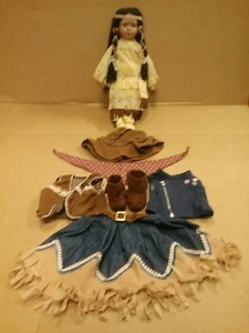 16 Zoll Vintage Sammlerstück Souvenir PA-8567 registrierte Indianerpuppe - Bild 1 von 12