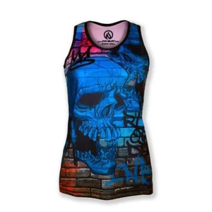 INKnBURN Women's Run or Die Graffiti Singlet (Large) - Picture 1 of 4