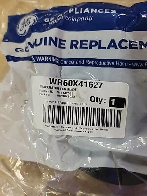 Hoja de ventilador de refrigerador genuina GE WR60X26667 ASM 880096 AH304641 EA304641 PS3... Foto 1 de 3