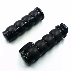 1" Handlebar Hand Grips Throttle Boss For Suzuki Honda Vintage Kawasaki Harley - Picture 1 of 7