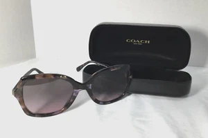 Coach Purple Gradient Butterfly Ladies Sunglasses HC8410U CW225 - Picture 1 of 6