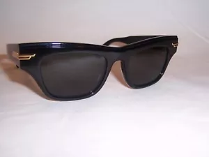 NUOVI OCCHIALI DA SOLE BOTTEGA VENETA BV 1122S 001 NERO/GRIGIO 51MM AUTENTICO 1122 - Foto 1 di 8