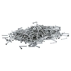 500 Stück Aderendhülsen 0,5mm² nichtisoliert 8mm lang Endhülse Adernendhülsen - Bild 1 von 3
