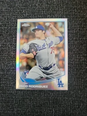 2013 Topps Chrome Rookie REFRACTOR #182 PACO RODRIGUEZ Los Angeles Dodgers RC - Image 1 of 2