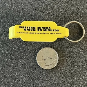 Western Union Dinero En Minutos Spanish Bottle Opener Keychain Key Ring #42710 - Picture 1 of 2