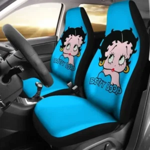 Betty Boop Ocean Color Car Seat Covers, Retro Cartoon Auto Interior Protector - Imagen 1 de 5