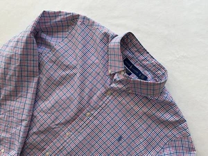 Ralph Lauren Shirt Mens XL Checkered 100% Blue/Pink Cotton Stretch Button Down - Picture 1 of 7
