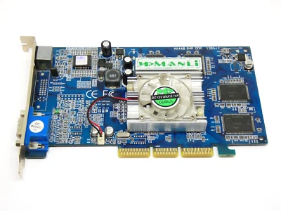 MANLI GeForce4 MX440 64MB 128-bit - AGP PC Graphics Card - Image 1 of 3