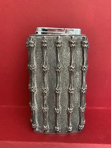 SILVER MATCH SOLID STEEL TABLE LIGHTER ACCENTINO FEUERZEUG BRIQUET  MECHERO - Imagen 1 de 14