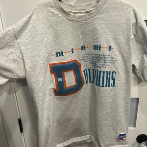 Vintage Rare Nutmeg Mills Miami Dolphins Size XL T Shirt Read - Picture 1 of 9