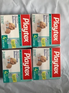Lot Of 4 Playtex ULTRASEAL Disposable Baby Bottle Liners 4oz New Sealed! - Picture 1 of 1