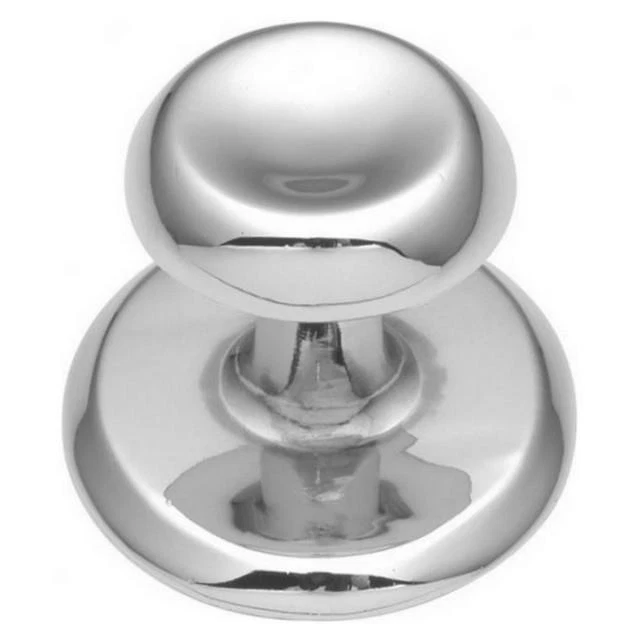 Hickory Hardware Polished Chrome Cabinet Knob, Oval Backplate, Metropolis K64-CH - Image 1 of 1