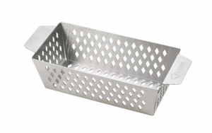 Tepro Grillzubehör Grillkorb gelocht hoch M Edelstahl 30 x 12 x 7,5 cm B-Ware - Bild 1 von 1
