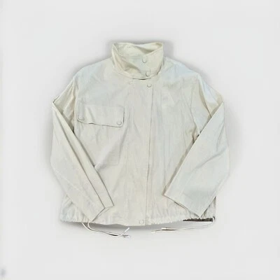 Chaqueta para mujer Theory beige crujiente lavado lino claro talla L nueva con etiquetas $445 Foto 1 de 4