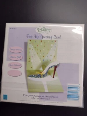 Treasures Pop-Up Card, High-heel Shoe, Select Your Message, Item PS-789 - Image 1 of 2