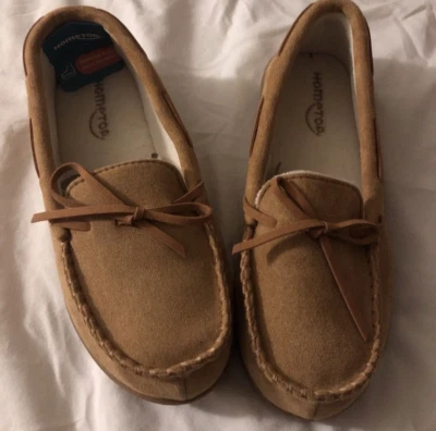 Mocasines de espuma viscoelástica marrón claro para mujer Hometop 9 suela de goma Foto 1 de 4