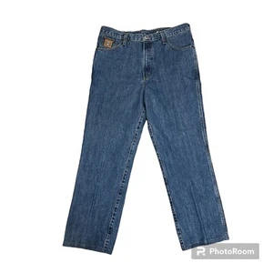 Cinch Bronze Label Straight Leg Western Denim Jean's Men's Size 38x34 READ - Picture 1 of 13