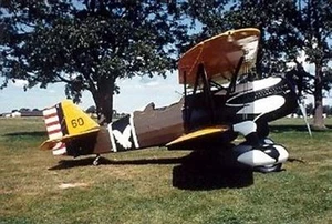 P-6E Replica Hawk Biplane P6E Airplane Desktop Wood Model Big New - Picture 1 of 1