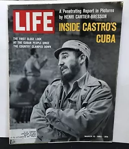 LIFE MAGAZINE BACK ISSUE, CASTRO COVER, MARCH 15, 1963, GOOD!! - Picture 1 of 8