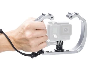 Movo GB-U70 Underwater Diving Rig w/Shoe Mounts & Wrist Strap for GoPro Cams - Picture 1 of 7
