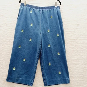Caprihose Gr. MP Denim Vogelhaus Cottagecore Whimsycore Freizeit Naturliebhaber - Bild 1 von 13