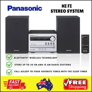 Panasonic Hi Fi Stereo System Radio FM AM Bluetooth CD MP3 USB Sound System NEW - Picture 1 of 14
