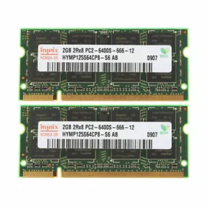 Hynix 4GB 2x 2GB DDR2 PC2-6400 800Mhz Memory for Apple Macbook Pro iMac Mac Mini - Picture 1 of 8
