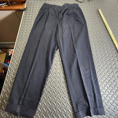 Crazy Horse Pantalón Pantalones Hombre 34x30 Chino Vestido Pantalones Negro Oficina Negocios Bonito Foto 1 de 4