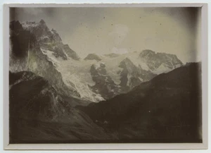 Hautes-Alpes. La Meije prise de La Grave. Citrate circa 1900. - Imagen 1 de 1