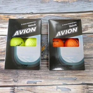 Volvik Golf Balls AVION distance up 2 Piece Orange, yellow color half dozen - Picture 1 of 20