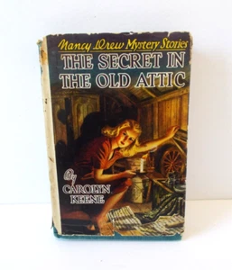 VTG 1994 Nancy Drew The Secret in the Old Attic with Dust Jacket Carolyn Keene - Foto 1 di 11