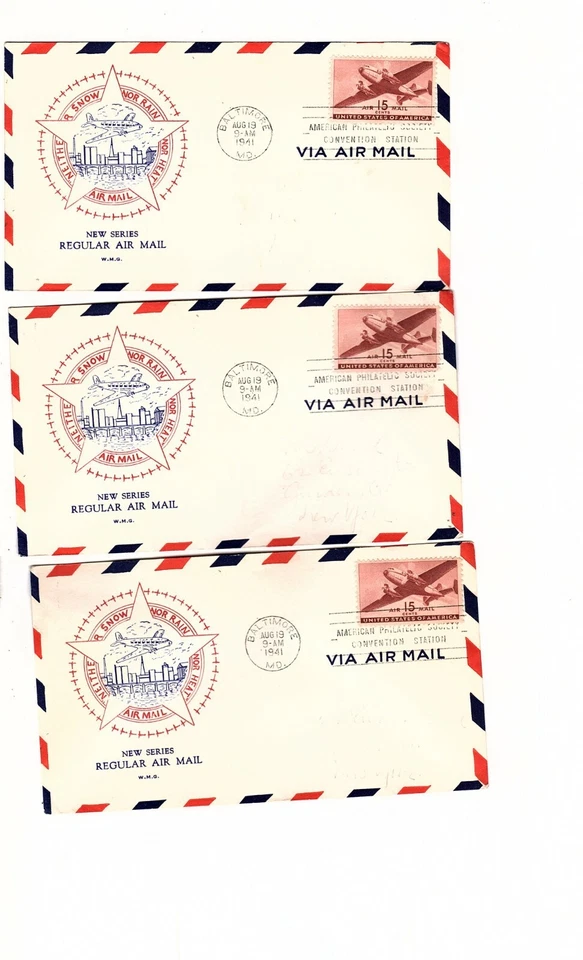 US FDC #C28 15 Cent Airmail  1941.3 covers  (mb14 - Image 1 of 1
