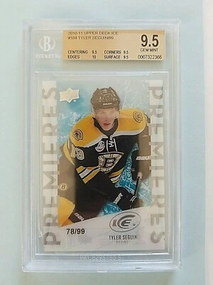 2010-11 Tyler Seguin Upper Deck Ice Premieres Rookie RC 78/99 BGS 9.5 w/10 - Image 1 of 3